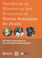 Cover of: Handbook on Monitoring and Evaluation of Human Resources for Health by 