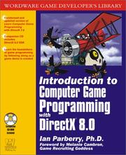 Cover of: Introduction to Computer Game Programming With DirectX 8.0