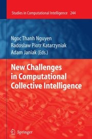 Cover of: New Challenges In Computational Collective Intelligence