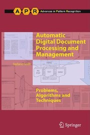 Cover of: Automatic Digital Document Processing And Management Problems Algorithms And Techniques