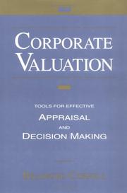 Cover of: Corporate valuation by Bradford Cornell