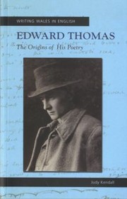 Cover of: Edward Thomas
            
                Writing Wales in English