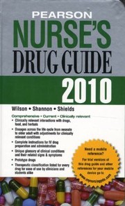 Cover of Pearson Nurses Drug Guide 2010