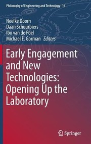 Cover of: Early engagement and new technologies
            
                Philosophy of Engineering and Technology