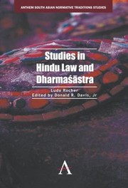Cover of: Studies In Hindu Law And Dharmastra by 