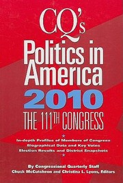 Cover of: Cqs Politics In America 2010 The 111th Congress