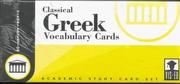 Front cover of Greek, Classical Vocabulary Cards by Unknown