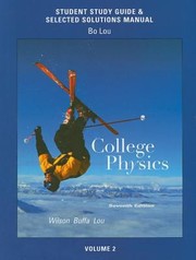 Cover of: Student Study Guide  Selected Solutions Manual for College Physics Volume 2