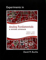 Cover of: Lab Manual For Analog Fundamentals A Systems Approach