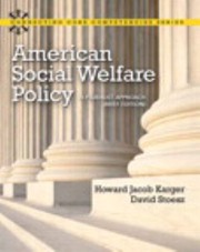 Cover of: American Social Welfare Policy Mysearchlab With Etext A Pluralist Approach