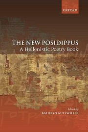 Cover of: The New Posidippus by Kathryn Gutzwiller