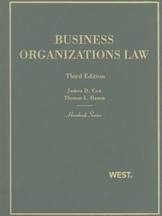 Cover of: Business Organizations Law
            
                Hornbooks Hardcover