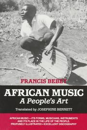 Musique de l'Afrique by Francis Bebey