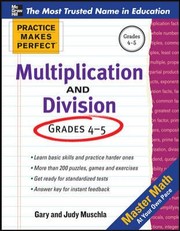 Cover of: Multiplication And Division