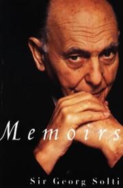 Cover of: Memoirs by Solti, Georg Sir