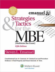 Cover of: Strategies  Tactics for the MBE 5th Edition