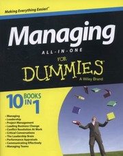 Cover of: Managing AllinOne For Dummies