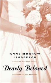 Cover of: Dearly Beloved by Anne Morrow Lindbergh