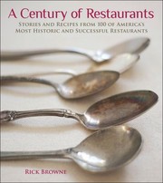 Cover of: Century of Restaurants