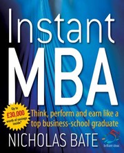 Cover of: Instant MBA
            
                52 Brilliant Ideas