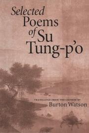 Cover of: Selected poems of Su Tung-pʻo