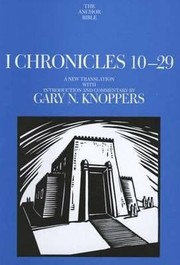 Cover of: I Chronicles 19
            
                Anchor Yale Bible Hardcover by 