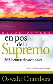 Cover of: En Pos De Lo Supremo 365 Lecturas Devocionales