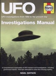 UFO Investigations Manual by Nigel Watson