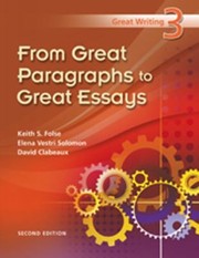 Cover of: From Great Paragraphs To Great Essays by 