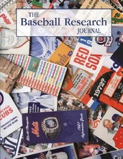 Cover of: The Baseball Research Journal Brj Volume 36