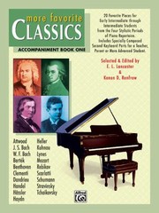 Cover of: More Favorite Classics Accompaniment Book One