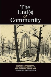 Cover of: The Ends of Community
            
                Laurier Studies in Political Philosophy