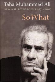 Cover of: So What by Taha Muhammad Ali