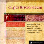 Cover of: Olga Broumas : A Listener's Guide