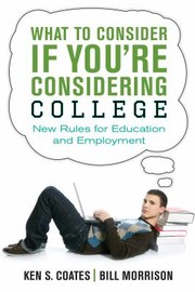 Cover of: What to Consider If Youre Considering College