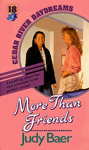 Cover of: More than friends