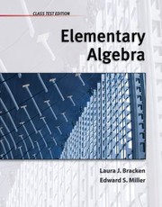 Front cover of Beginning Algebra Class Test Edition by Laura J. Bracken