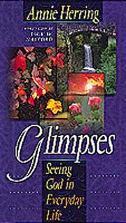 Cover of: Glimpses: seeing God in everyday life