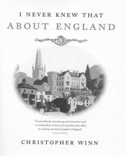 Cover of: I Never Knew That about England Christopher Winn