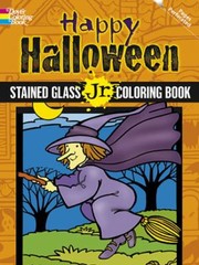 Cover of: Happy Halloween Stained Glass Jr Coloring Book