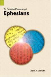 Cover of: An exegetical summary of Ephesians