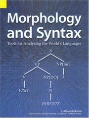 Tools for analyzing the world's languages by John Albert Bickford