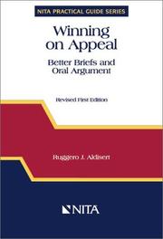 Cover of: Winning on appeal: better briefs and oral argument