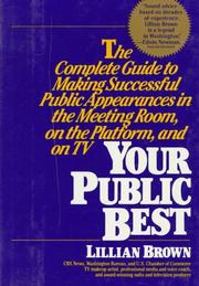 Cover of: Your public best by Lillian Brown