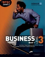 Cover of: BTEC Level 3 National Business Student Book 1