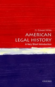 Cover of: American Legal History
            
                Very Short Introductions