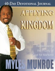 Cover of: Applying the Kingdom 40Day Devotional Journal by 