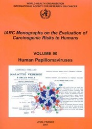 Cover of: Human Papillomaviruses
            
                IARC Monographs on the Evaluation of Carcinogenic Risks to Humans Paperback by 