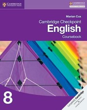 Cover of: Cambridge Checkpoint English Coursebook 8
            
                Cambridge International Examinations