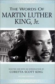 Cover of: The Words of Martin Luther King, Jr. by Coretta Scott King